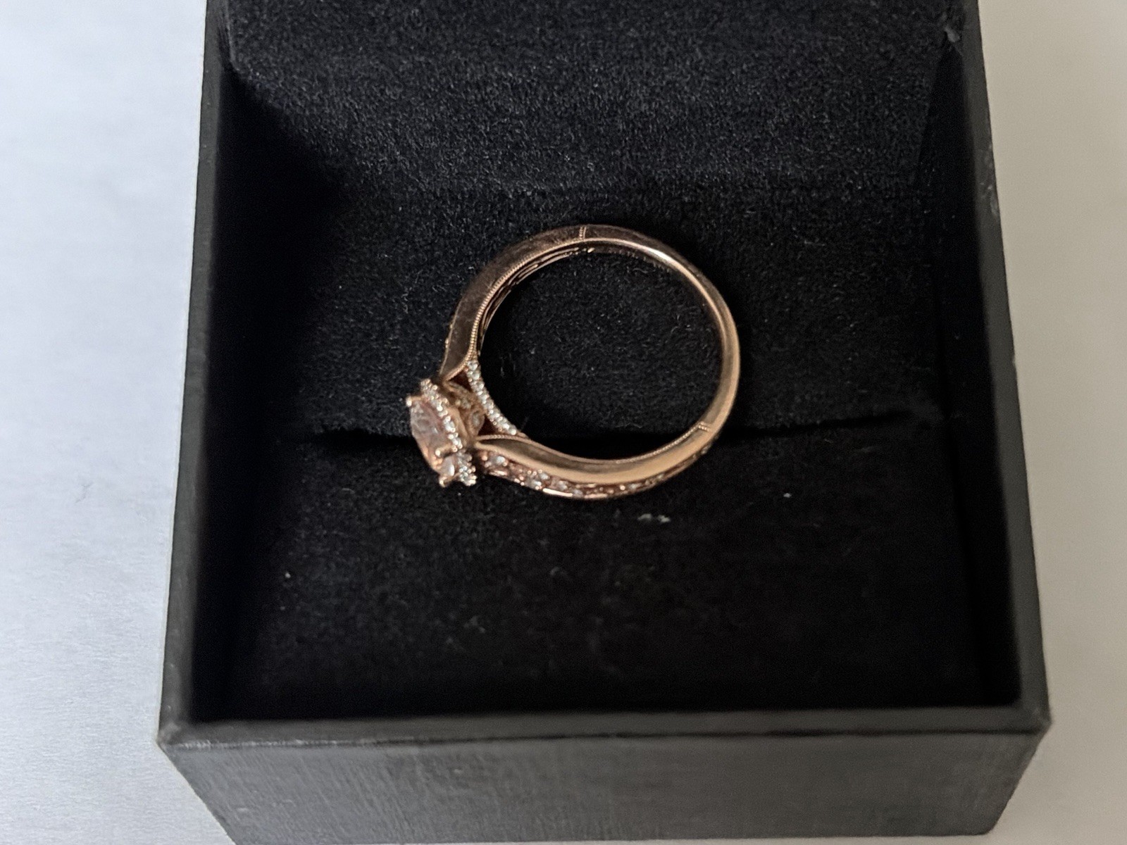 Nail lane bridal ring 14k