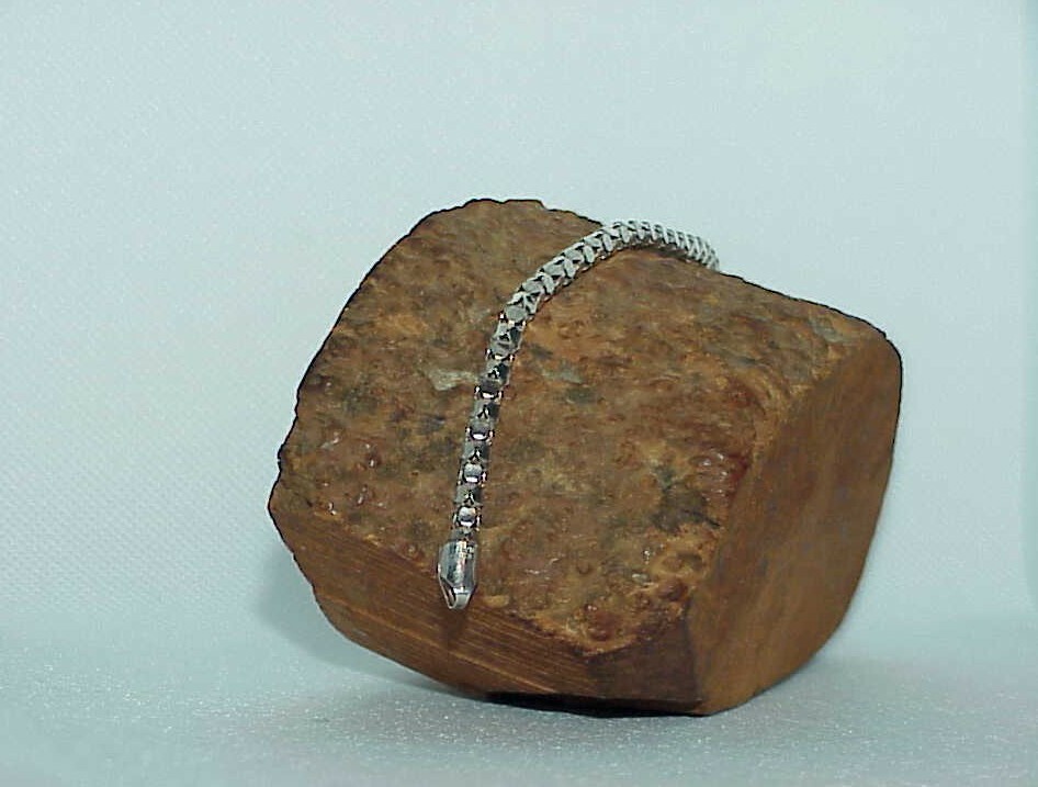 QVC Italy Sterling Round Snake 7″ Bracelet 5.7 Gr 1/8″ Wide Lobster Claw Vntg