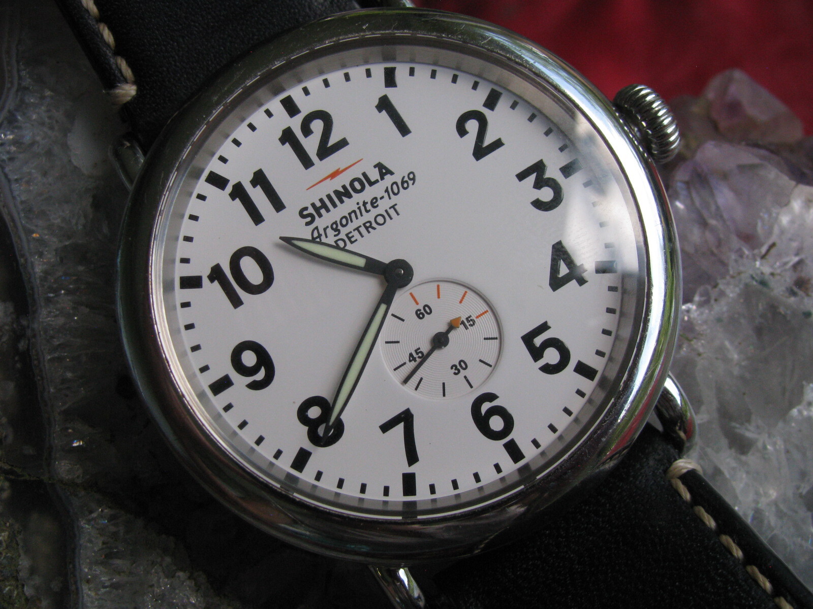 Shinola Argonite 1069 Runwell Stainless Steel 47mm Wrist Watch Detroit MI w/Box