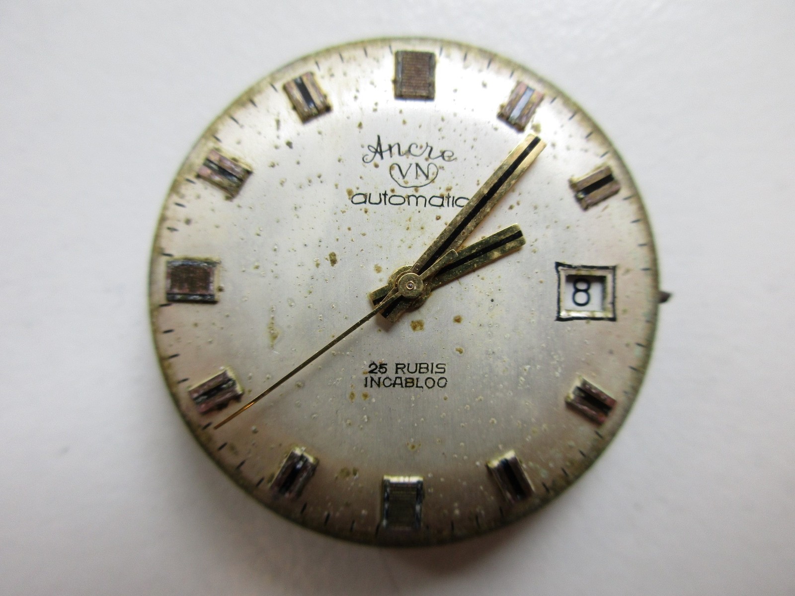 ETA cal. 2783 Swiss automatic watch movement – 25 jewels date at 3 – running