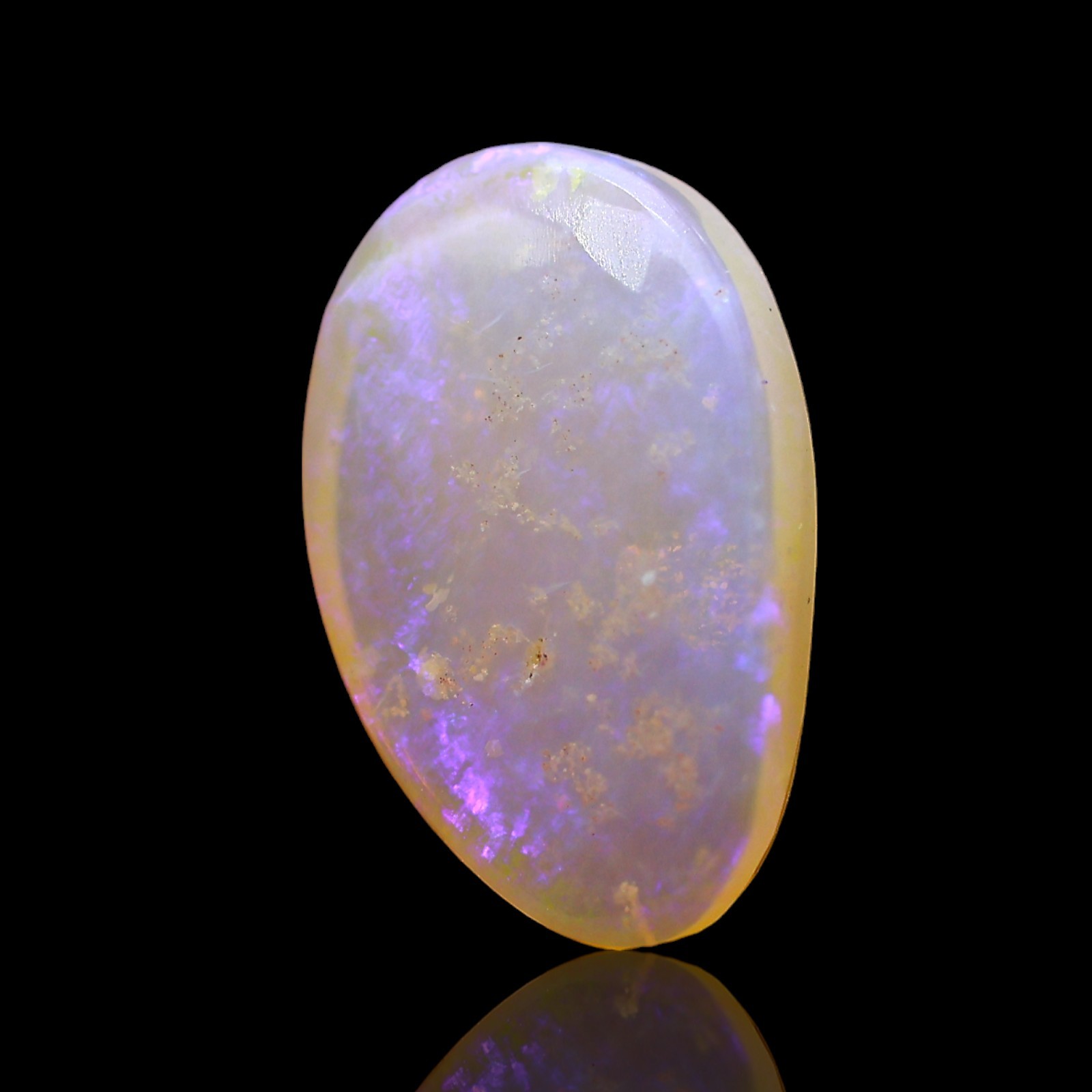 2.00 Cts Natural Australian Fire Opal Loose Healing Cabochon Gemstone 14x9x3 mm