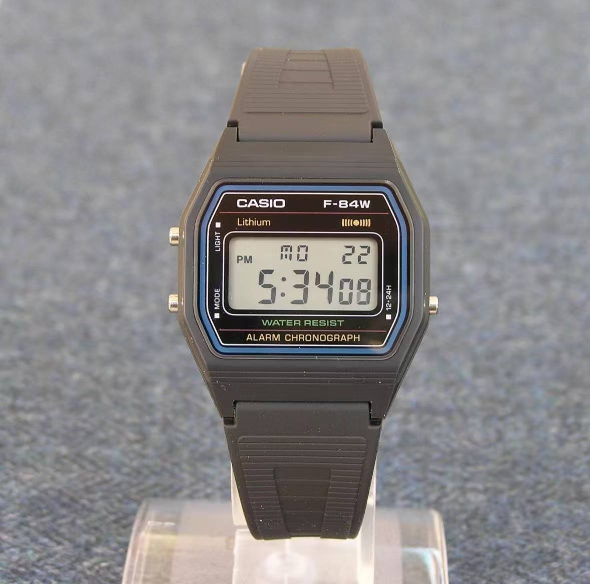 Casio Collection Watch, F-84W-1QJH, Men’s, Black, Authentic Japanese Product
