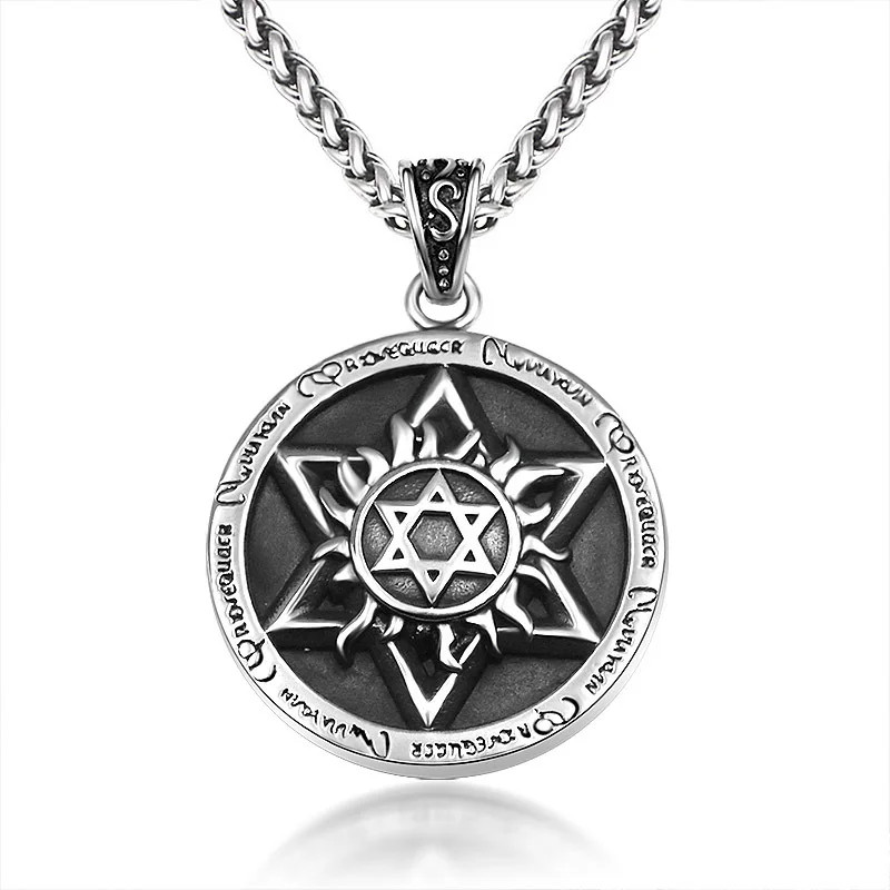 Magen David Pendant Star of David Jewish Necklace Kabbalah Unisex Necklace
