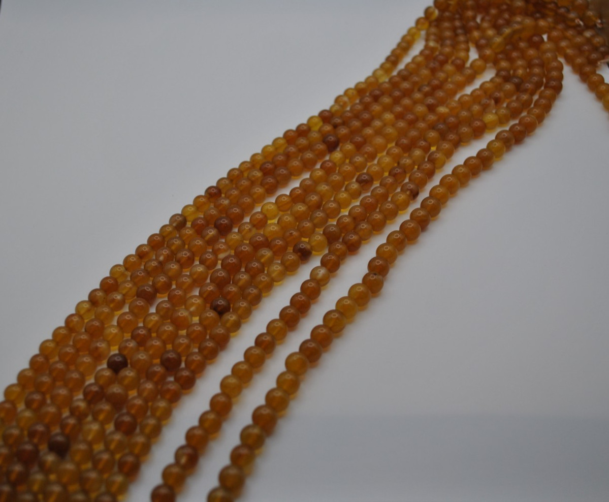 Moonstone Gemstone Strand with Smooth Cut Stones (No Clasp)