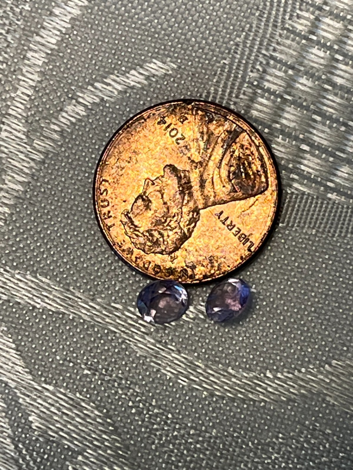 Two Natural 5mm round Amethyst-Not heat treated or enhanced