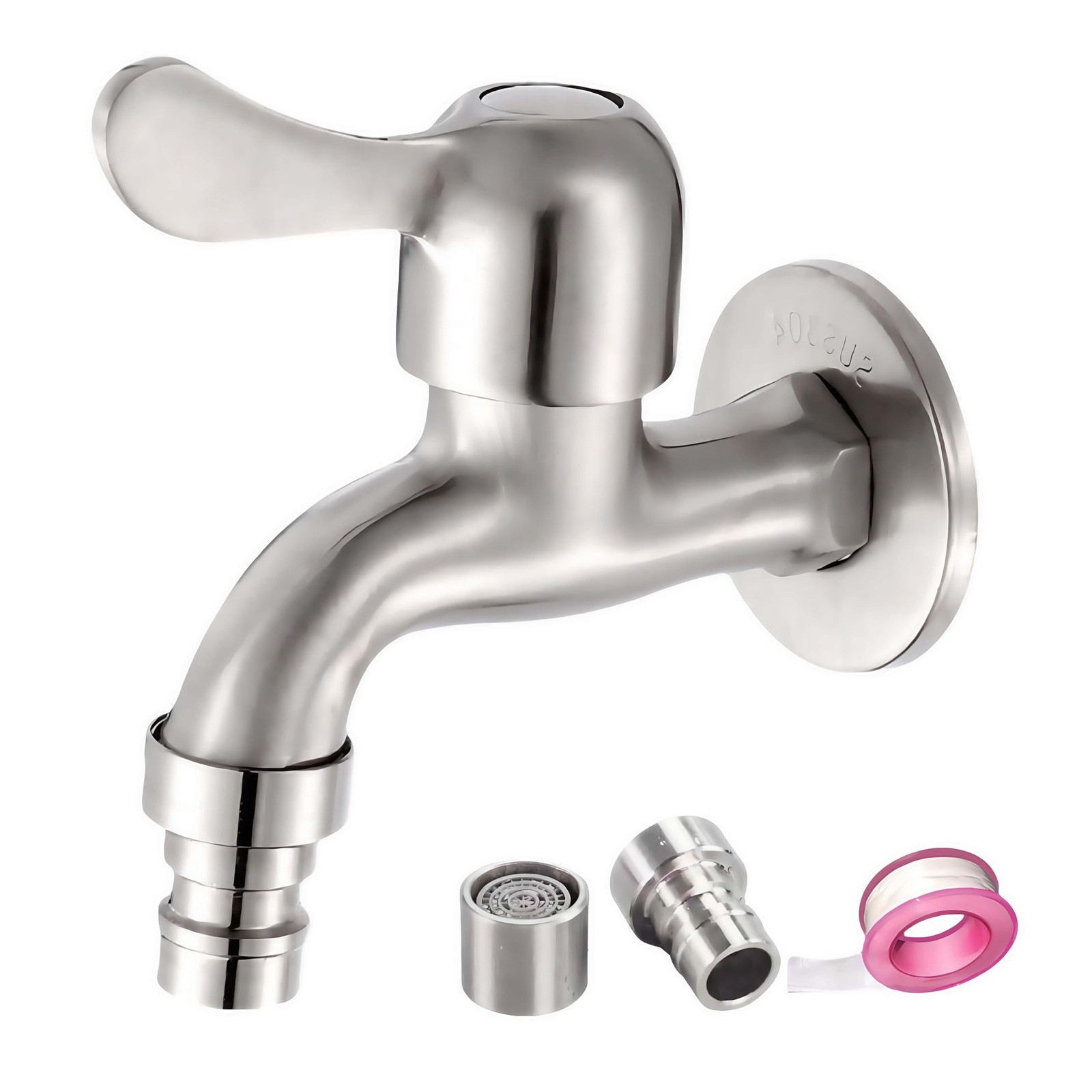 Outdoor Garden Spigot Faucet, 1/2″ Male Inlet, Easy Install Utility Sink Tap