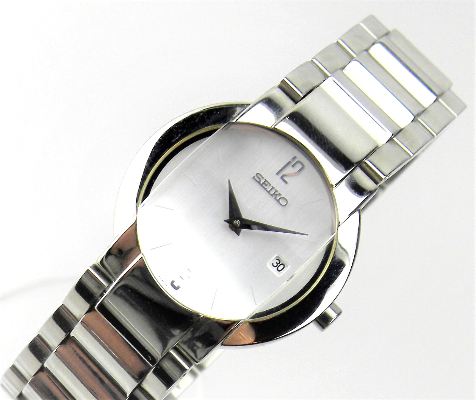 Seiko Women’s Watch Wristwatch Ladies Stainless Steel Polished Analogue Date NEW