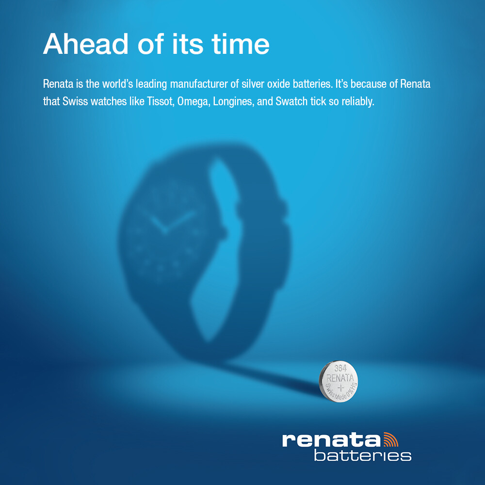 Renata 341 SR714SW 1.55V Silver Oxide Watch (5 Batteries) – Made in Switzerland