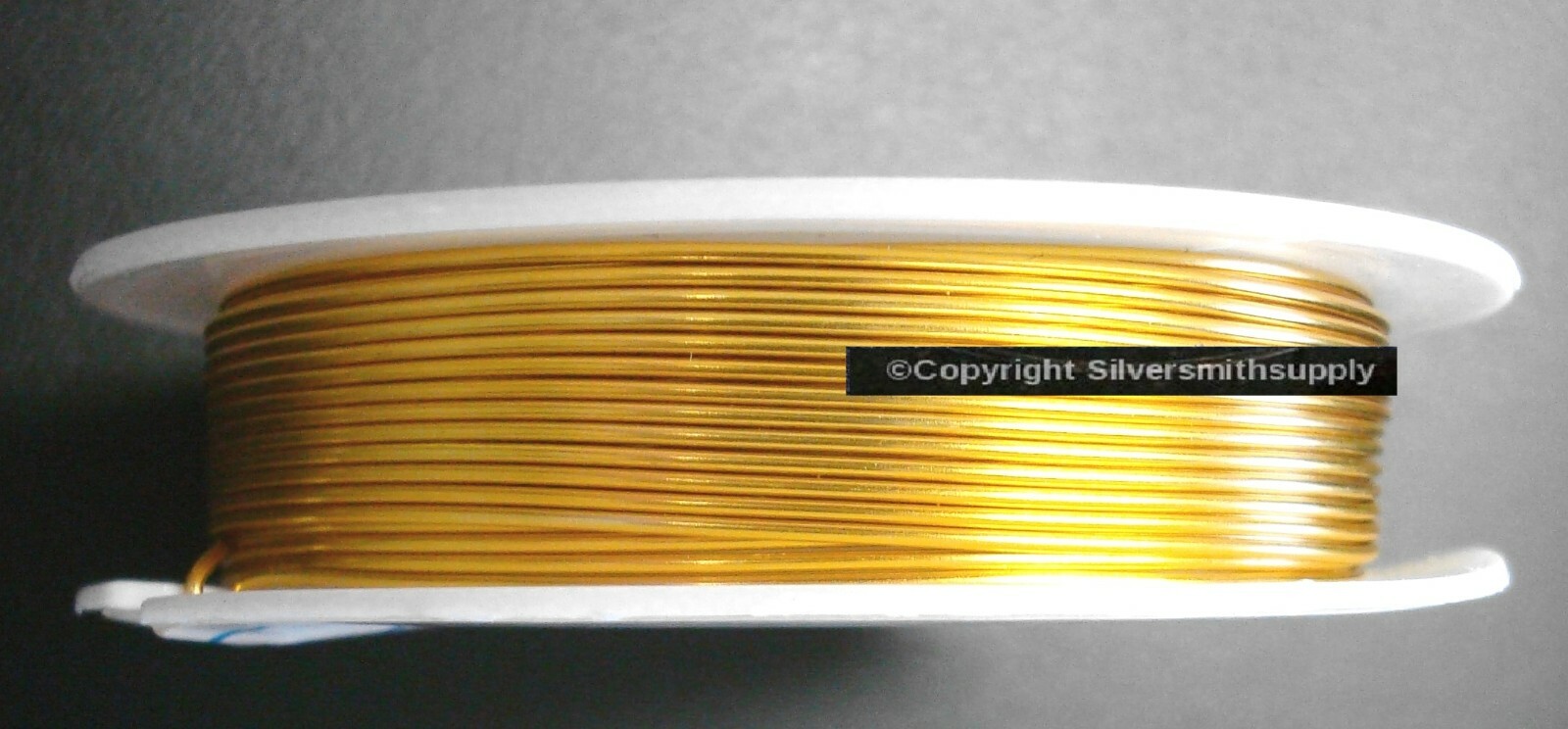 Bright Gold plated copper 22ga wire wrapped jewelry bead wire 19.68′ PW002b