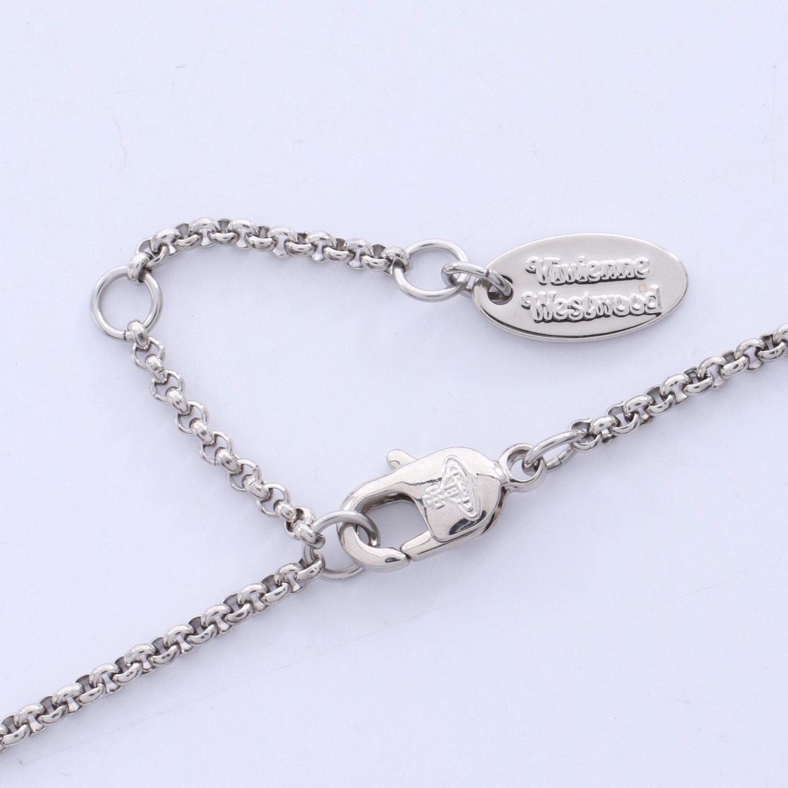 Vivienne Westwood NEW PETITE ORB Orb Necklace Pendant SS Rhinestone Multi NEW