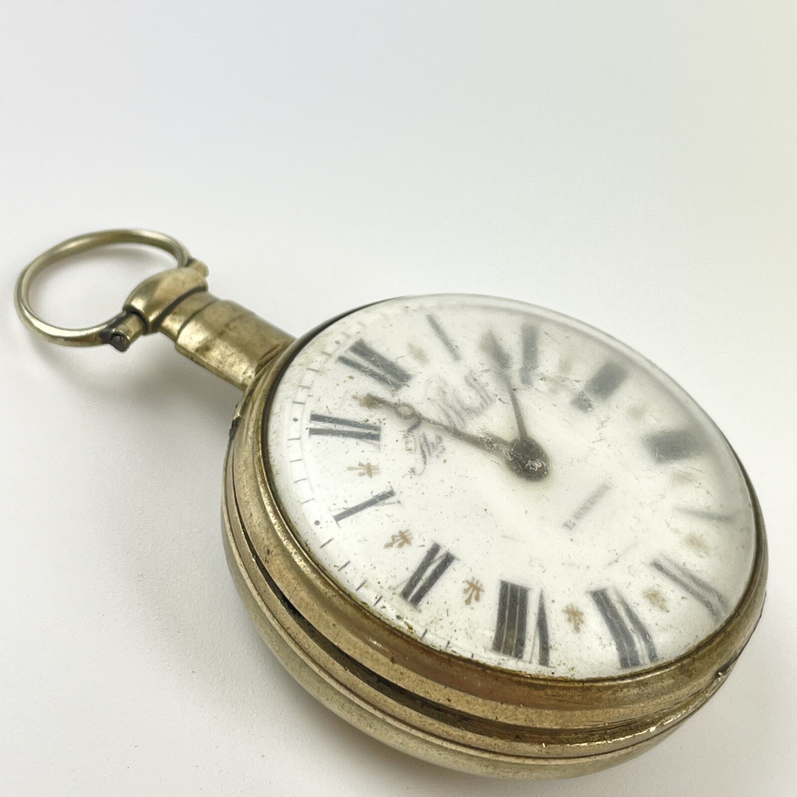 Antique 18th Century Verge Pair Case Pocket Watch T Whitt London A/F Not Working