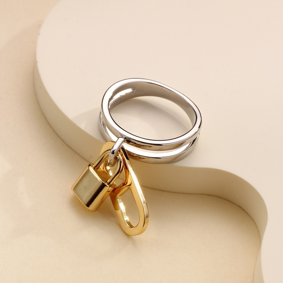 Sally’s Quality 100% Copper Scarf Ring Lock Buckles Brooch For Silk Scarves