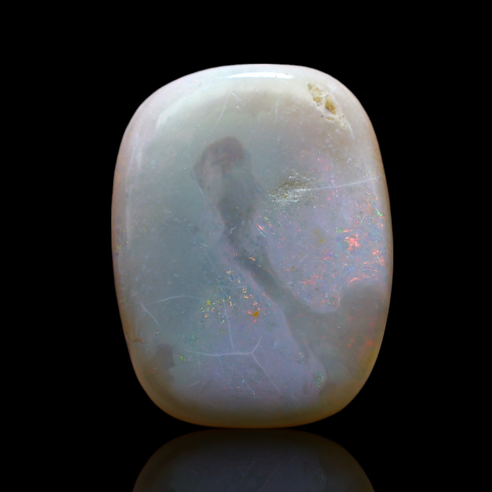 7.00 Cts Natural Australian Fire Opal Gemstone Oval Wirewrap Cabochon 16x13x4 mm