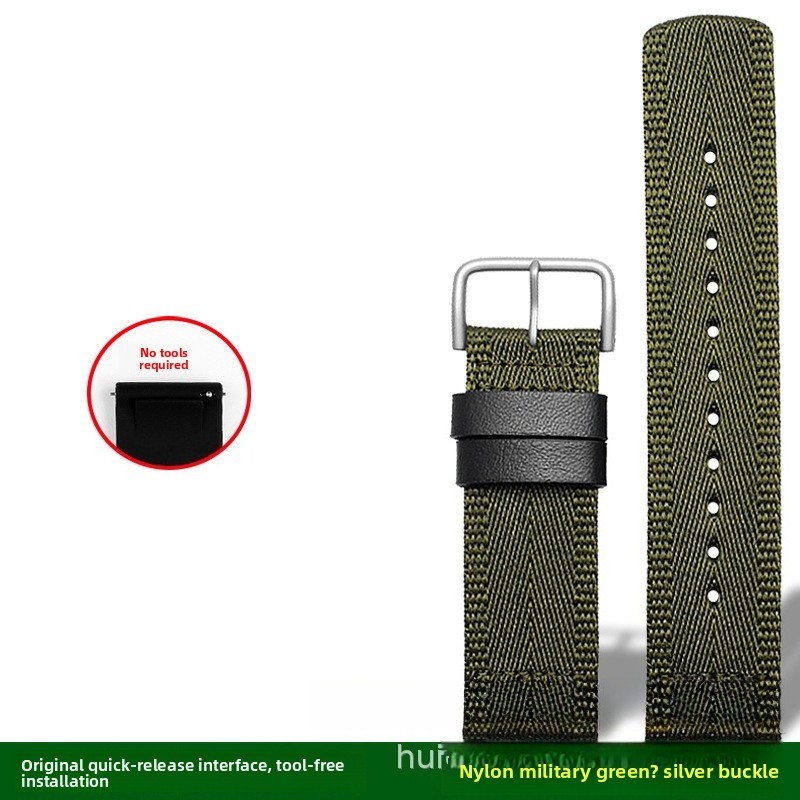 For Casio Protrek PRW-60/61/50/70Y/30 Nylon Canvas Watch Band Mens Strap 23mm