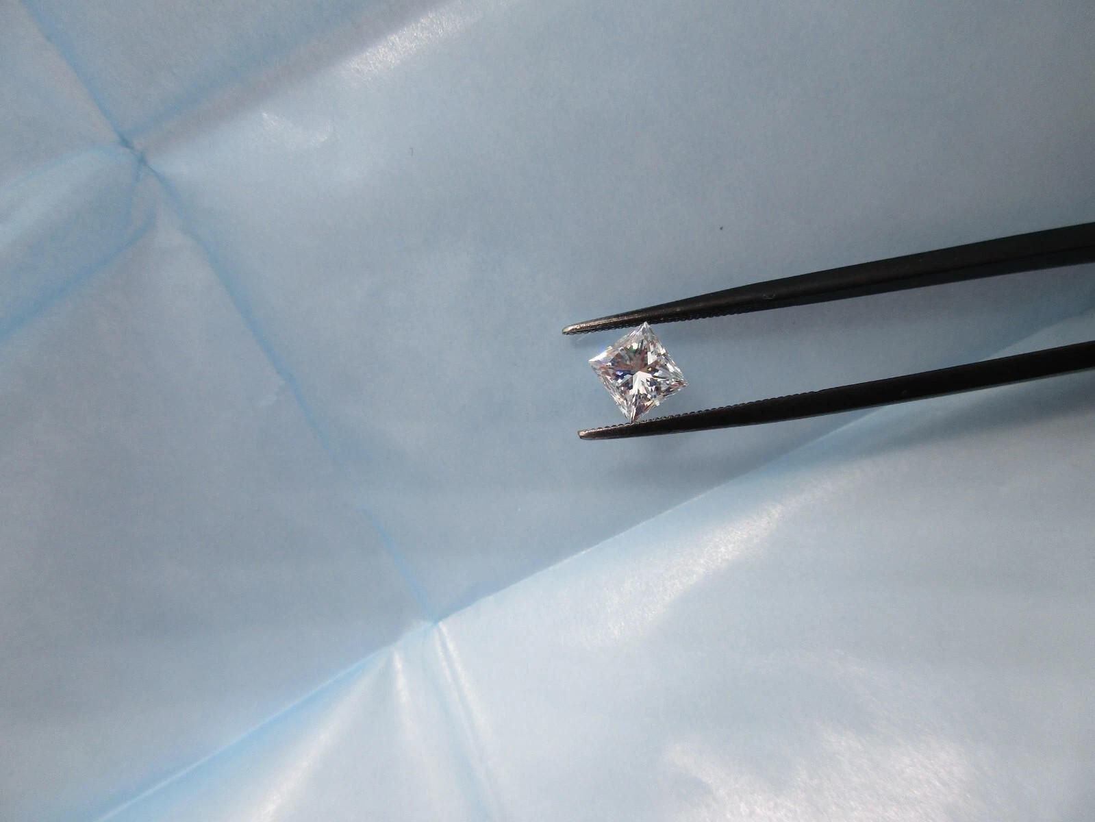 EGL USA Certified 1.11 Carat Princess Cut Natural Earth Mined Diamond H-SI2
