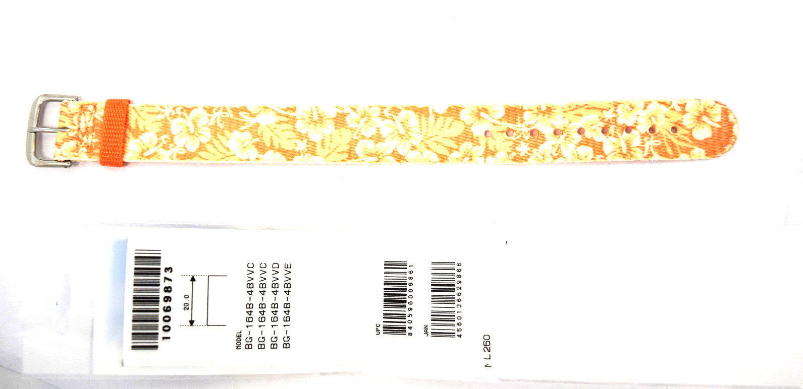 CASIO ORIGINAL REPLACEMENT WATCH BAND: 10069873 BG-164B Baby-G Band