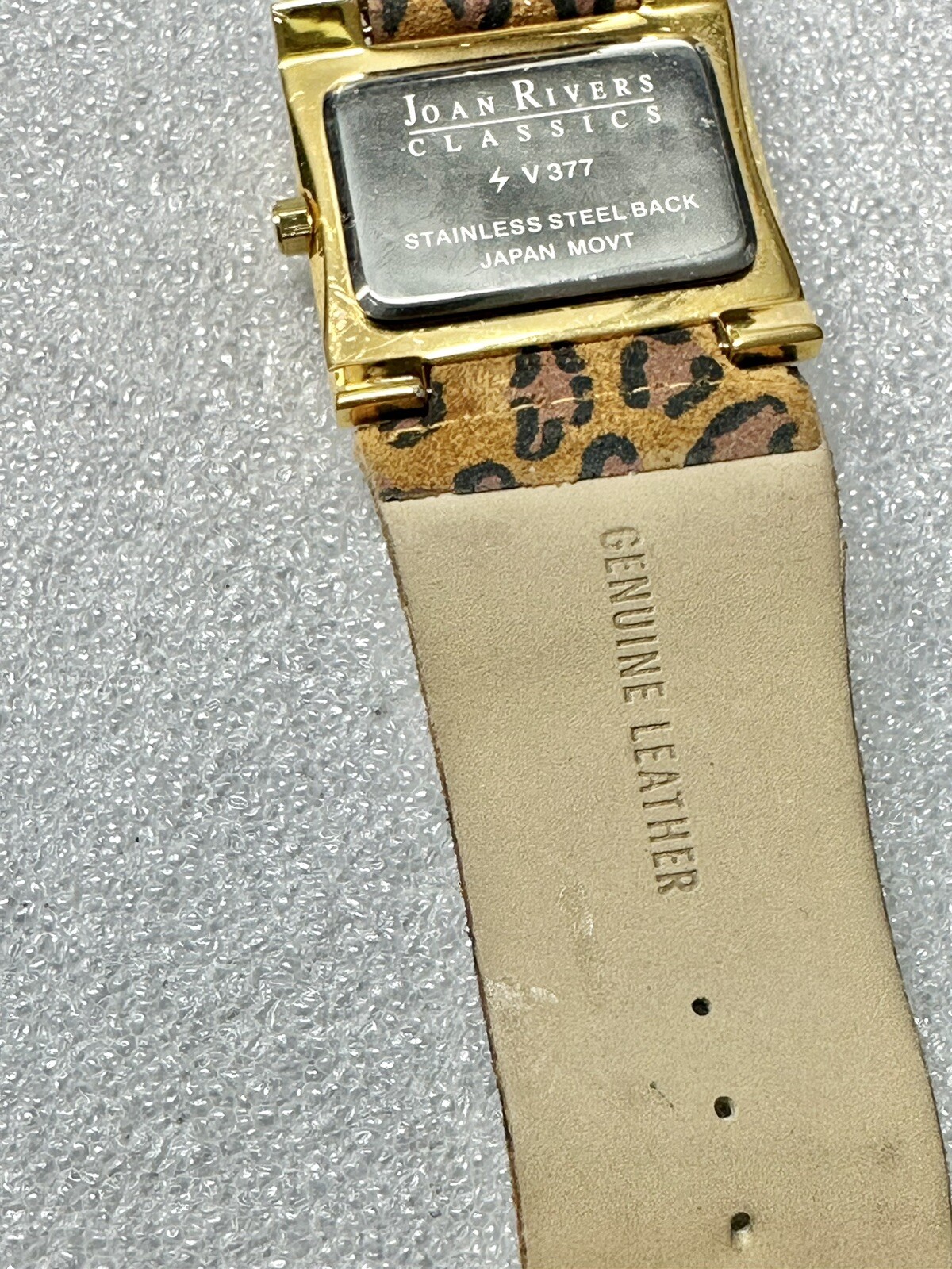 RARE Joan Rivers Classics Watch Gold Tone Stainless Clear V377 Untested