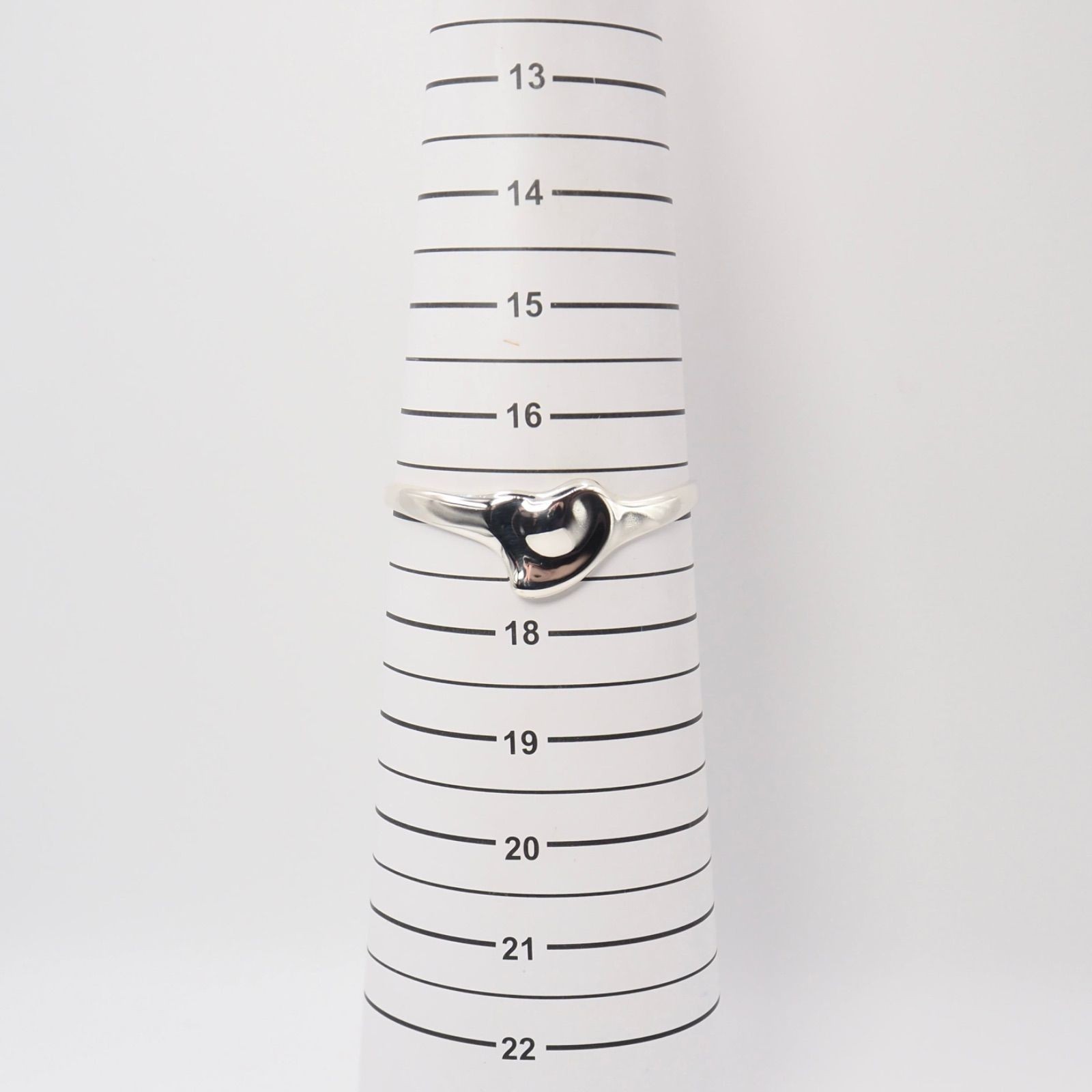 Tiffany & Co Silver 925 Full Heart Cuff Bracelet Elsa Peretti 6.7in 17cm