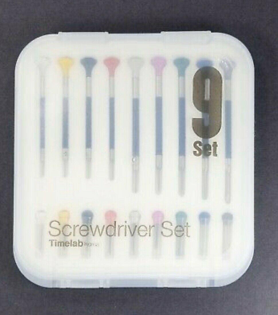 TIMELAB Watch Jewelry Repair Tools Precision Screwdriver FLAT HEAD Blade 9PCS