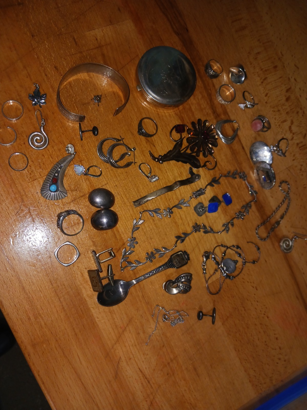 925 Sterling Silver Jewelry Scrap Recovery Lot Of 313 Grams Some Wearable!
