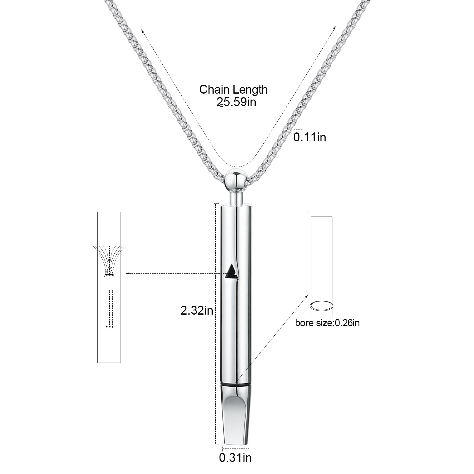 Breathe Free, Breathing Necklace with Adjustable Resistance, Quit Smo