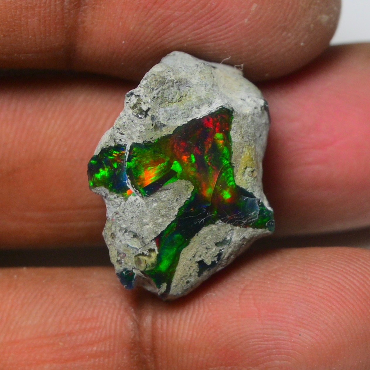 21.10 Cts Smooth Black Ethiopian Opal Rough, Ideal for Jewelry – Smoked Opal Raw