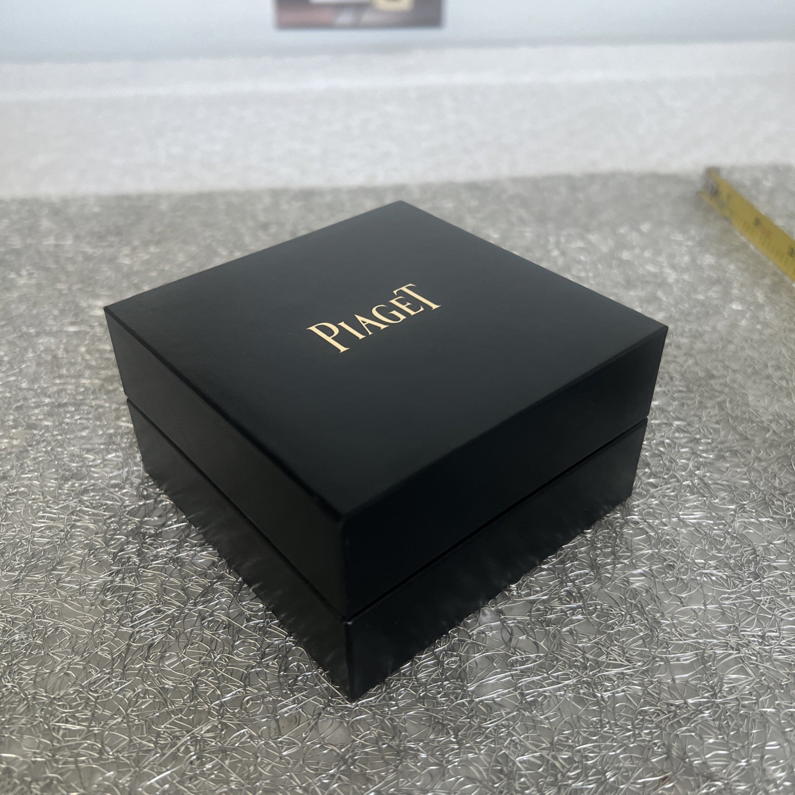 AuthenticPiaget Black Presentation Box for Rings 3.5″x3.5″x2″