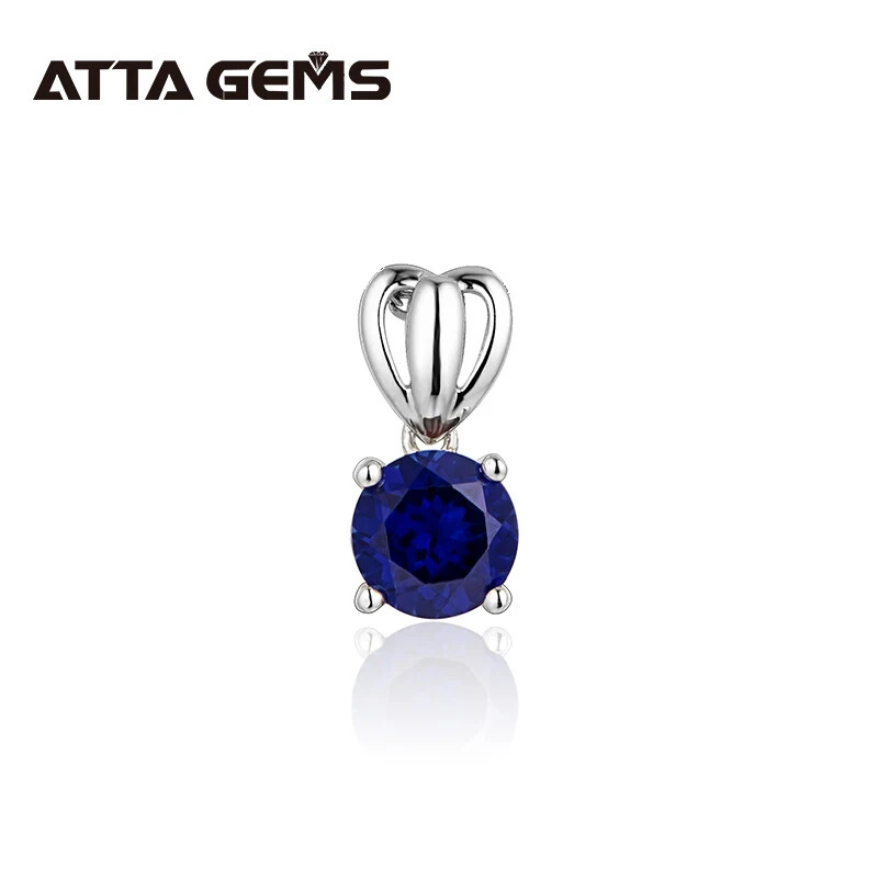 1 Carat Ruby Pendant Round Cut Pendant Necklace Gift for Her Gorgeous Pendant
