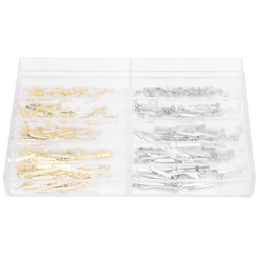 250Pcs Mixed Hour Minute Second Watch Hands Watchmakers Repair Spares Parts Tool