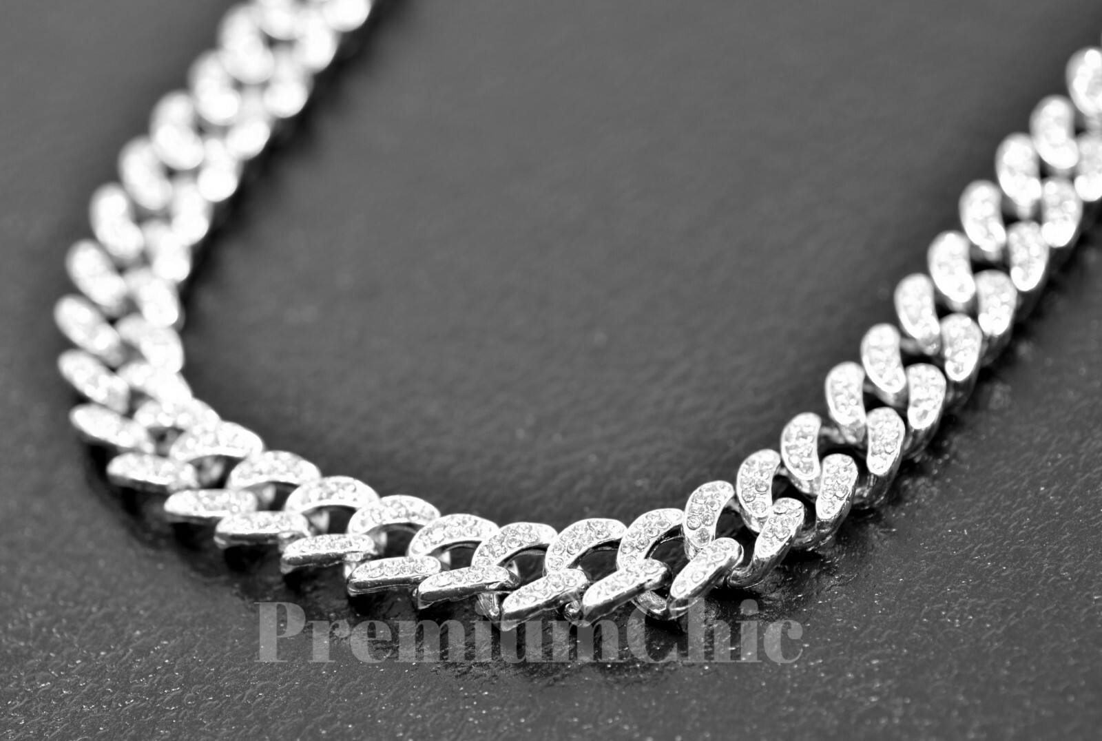 Tennis Chain + Miami Cuban Choker Hip Hop Men Gold / Sliver Plated CZ Necklace