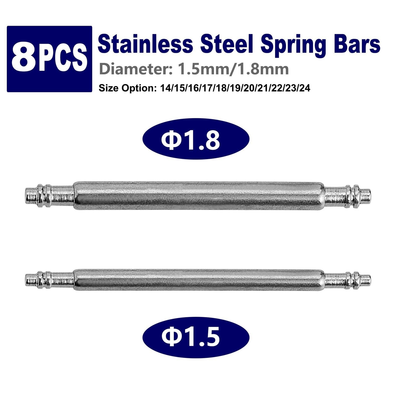 WOCCI 21mm Spring Bars, Pins for 21mm Watch Band