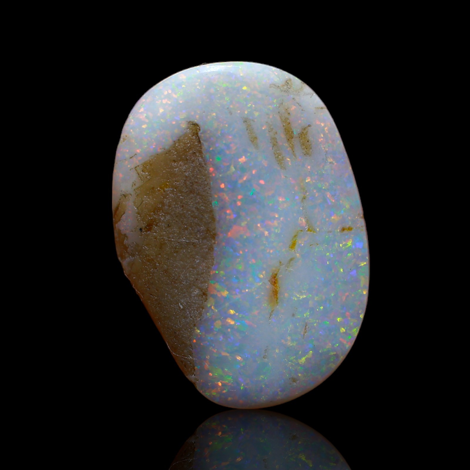 6.40 Cts Fire Opal Meditation Earrings Making Cabochon Natural 20x14x4 mm