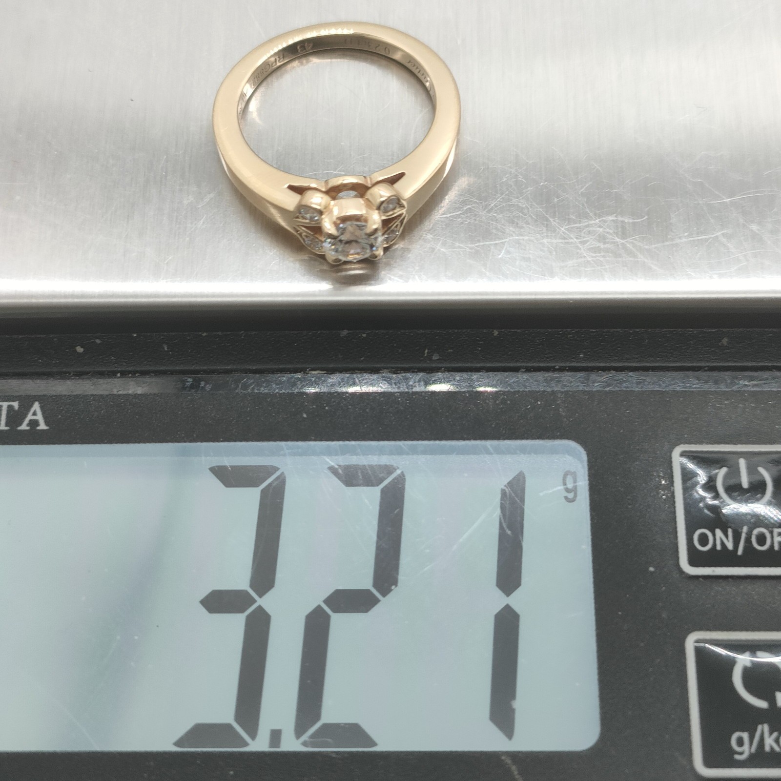 Cartier Ring Ballerina Solitaire Natural Diamond 0.23ct Gold 2343716