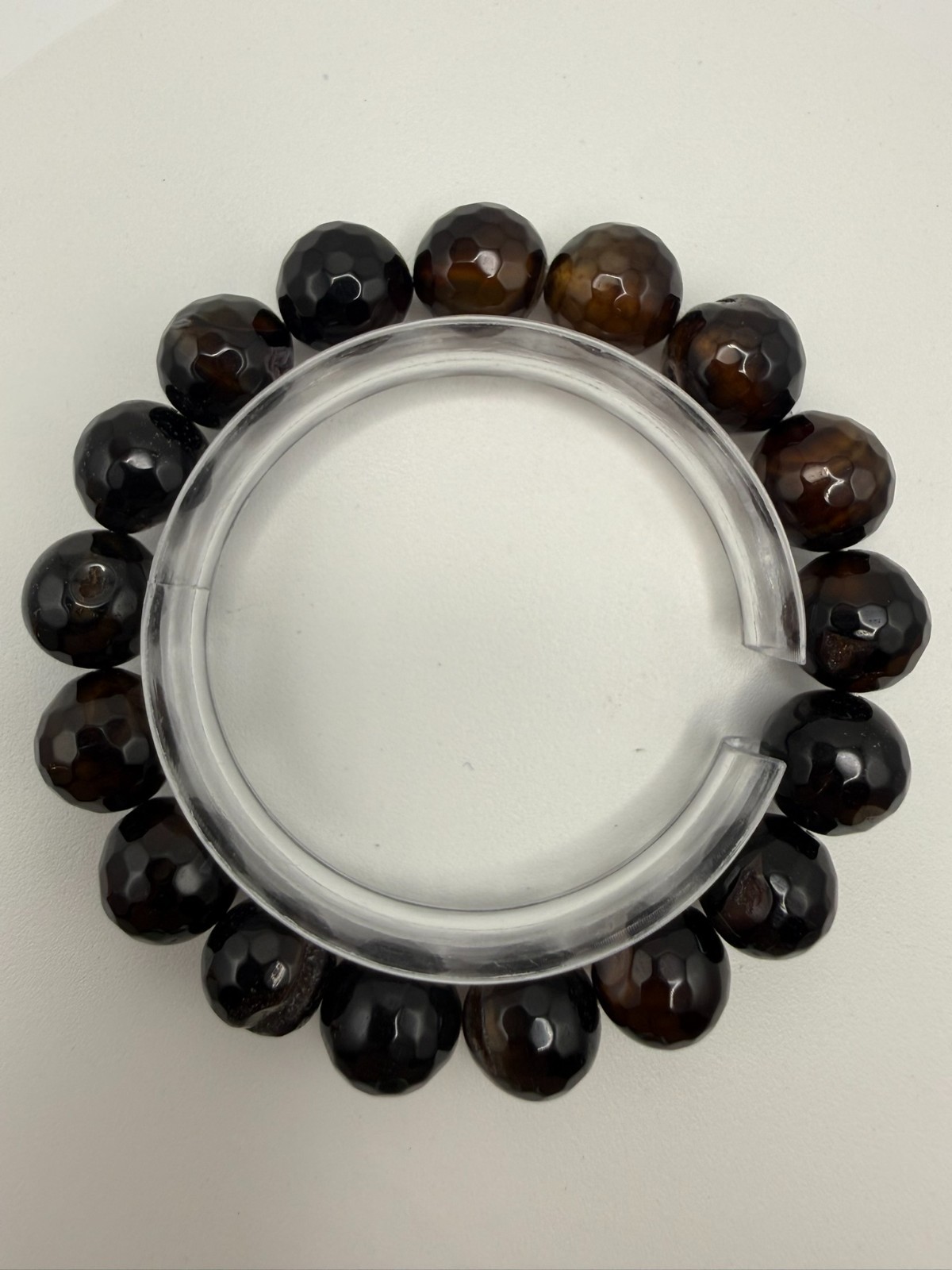 Natural Indonesian Agate Faceted – 12mm – A12-1807