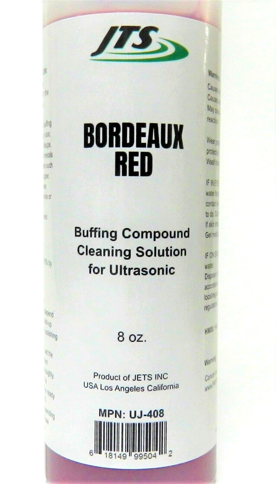 Ultrasonic Solution Cleaner JTS Bordeaux Red Jewelry Cleaning Parts Concentrate