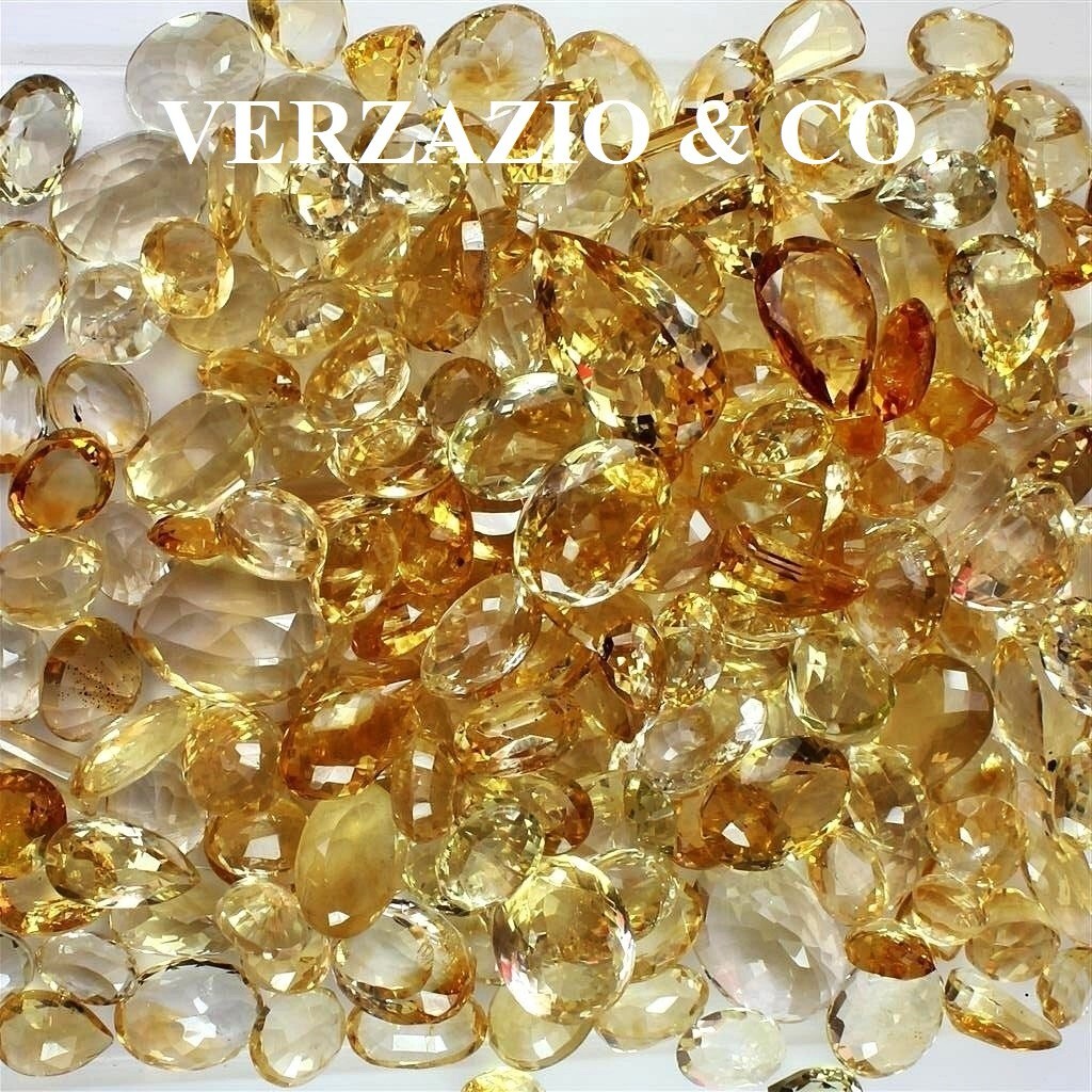 25+ CARAT CITRINE GEM LOOSE GEMSTONE MIXED LOT NATURAL CITRINE GEM GEMSTONES