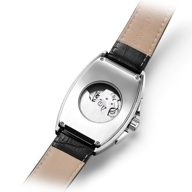 Men’s Automatic Mechanical Watch Classic business Self-winding Barrel-shap Gift