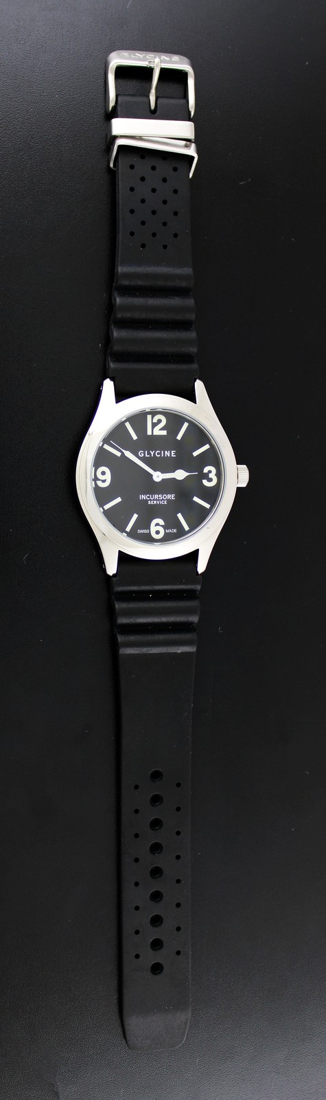 Glycine Incursore 3805 44mm Black Dial Quartz Watch