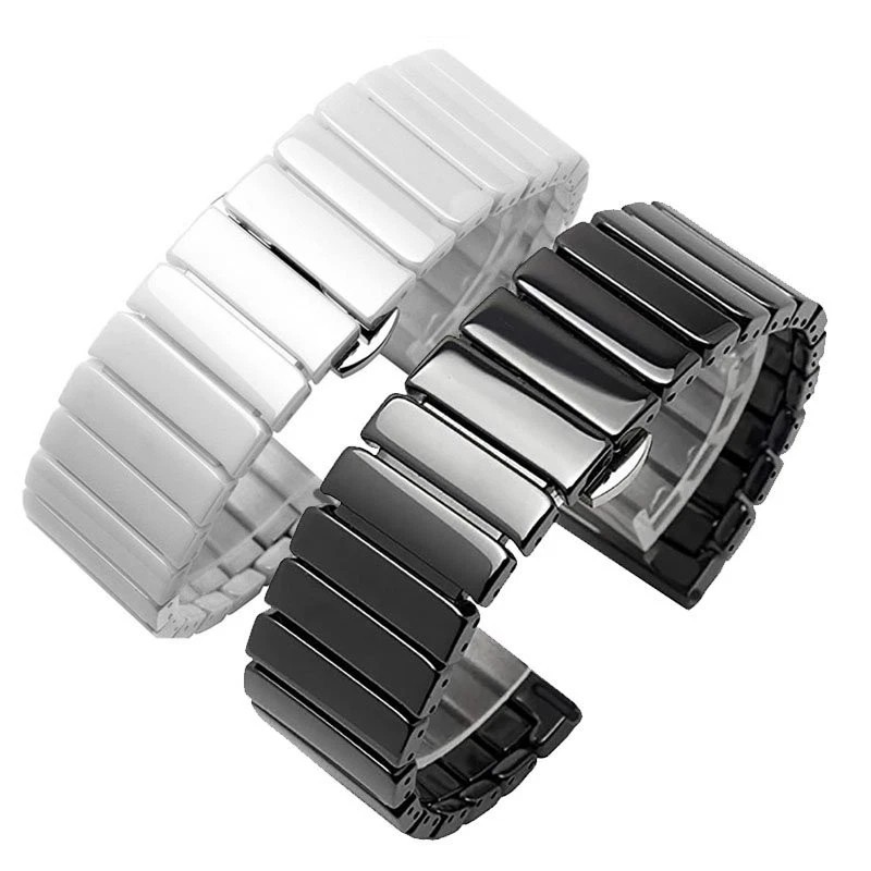 Ceramic Smartwatch Band Watch Strap 14 15 16 17 18 19 20 22 24mm Quick Release