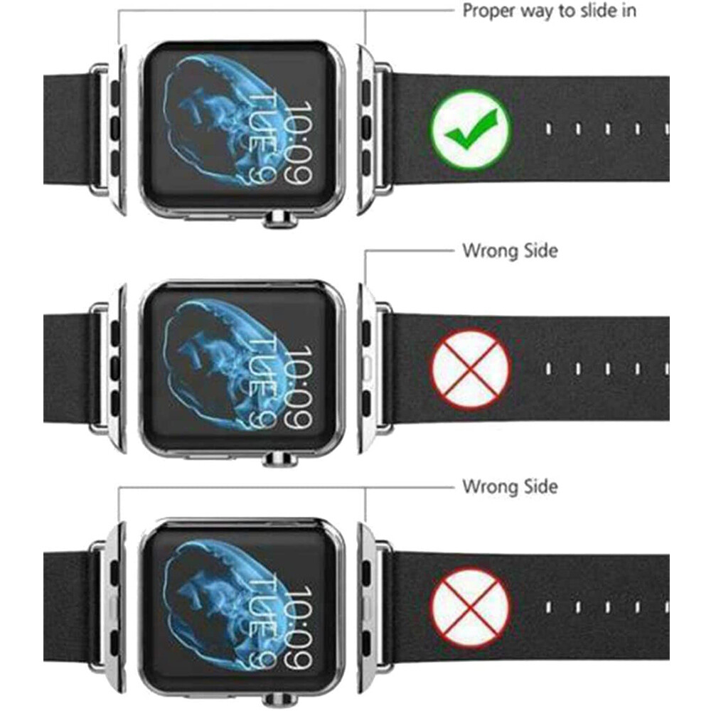 38mm-49mm Watch Band Connector Adapter Stainless Steel For Apple Watch 1-9 ULTRA