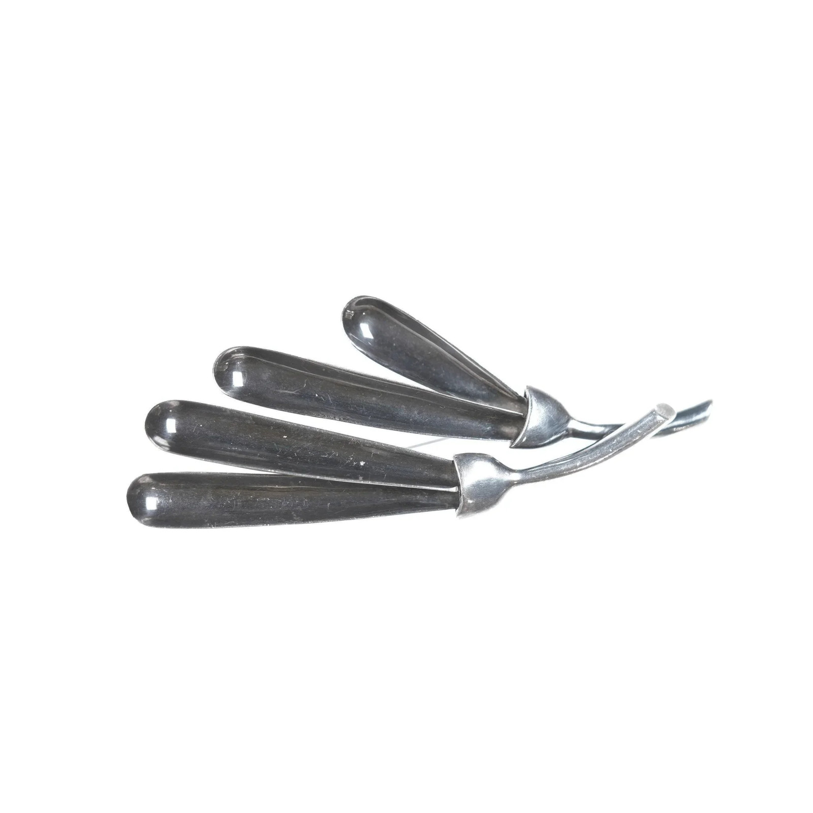 Antonio Pineda (1919-2009) Taxco 970 sterling silver modernist botanical pin