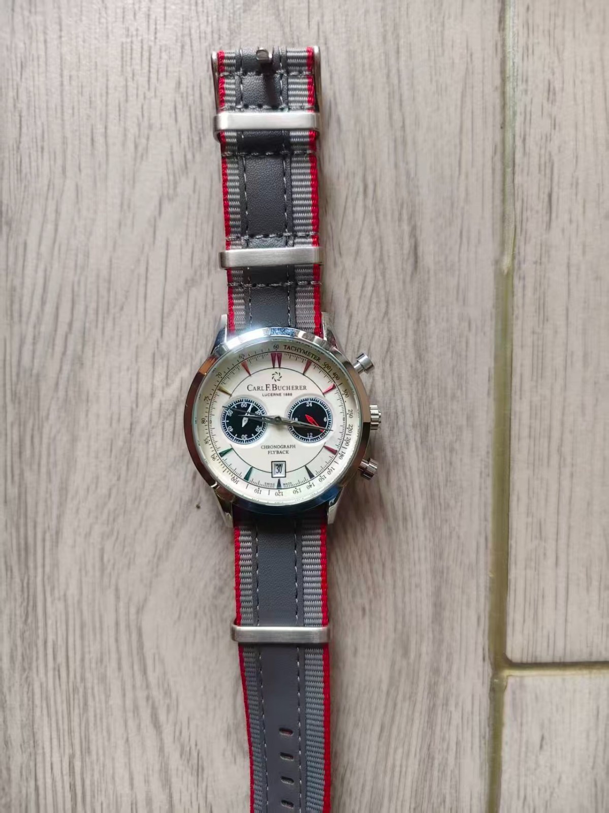 Carl F. Bucherer style multifunctional men’s chronograph watch