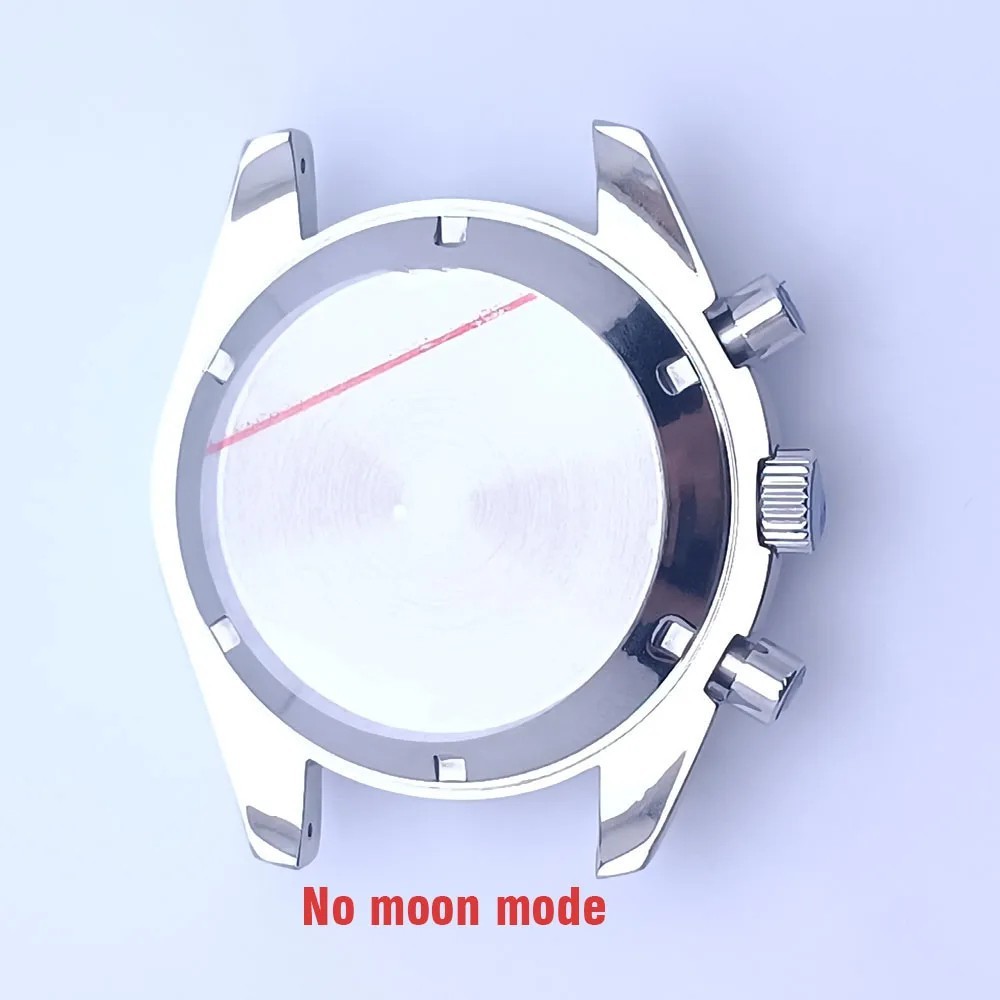 Watch Case 39.7mm Steel Sapphire Glass VK63 Movement 20mm Strap Mens Fit Kit