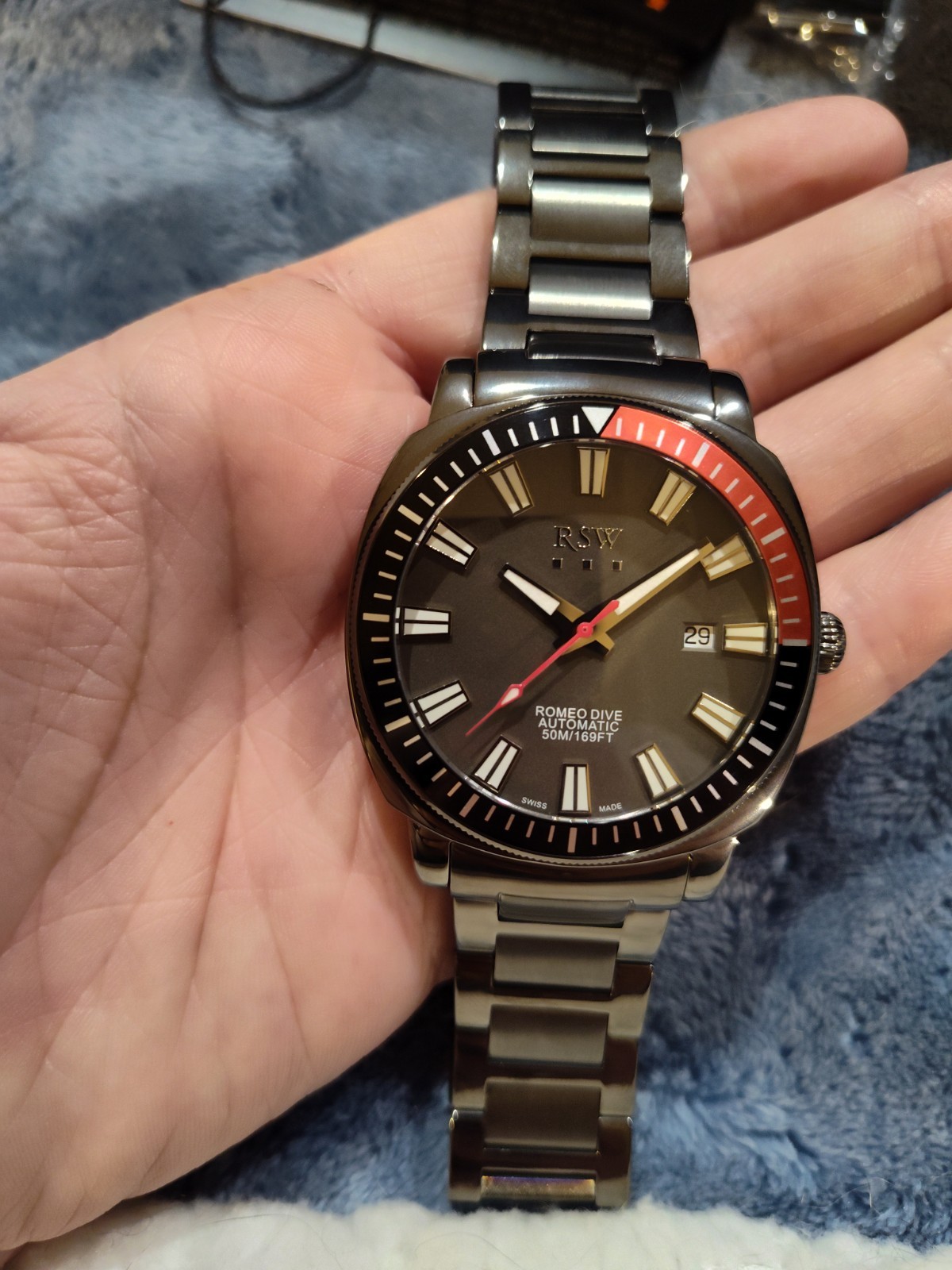 RSW Romeo Dive model RSWA117-TT-2 26 jewel Automatic Limited Edition no. 345/500