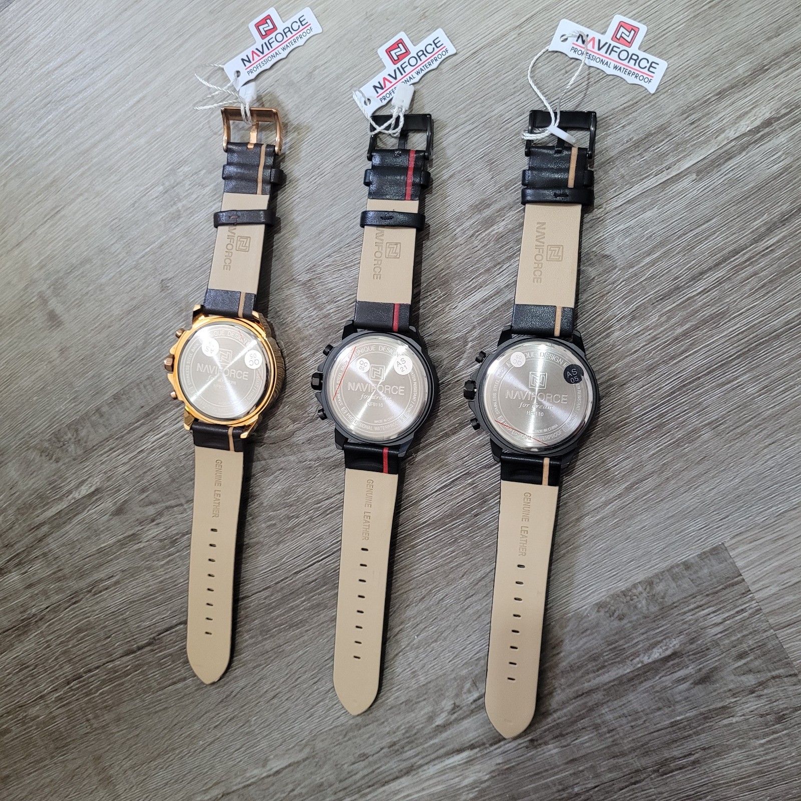 Naviforce Stylish Chronograph Watch in Leather for Men