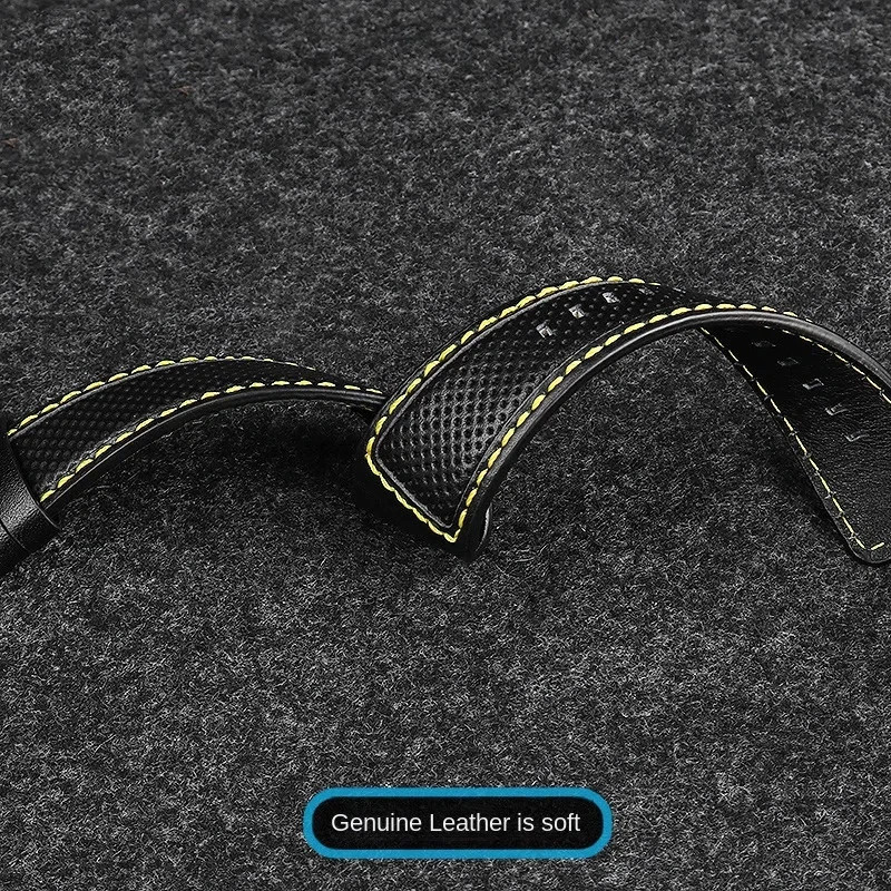 Leather Watch Strap for Dietrich OT1 OT6 Panerai 24mm Green Soft Men Wristband
