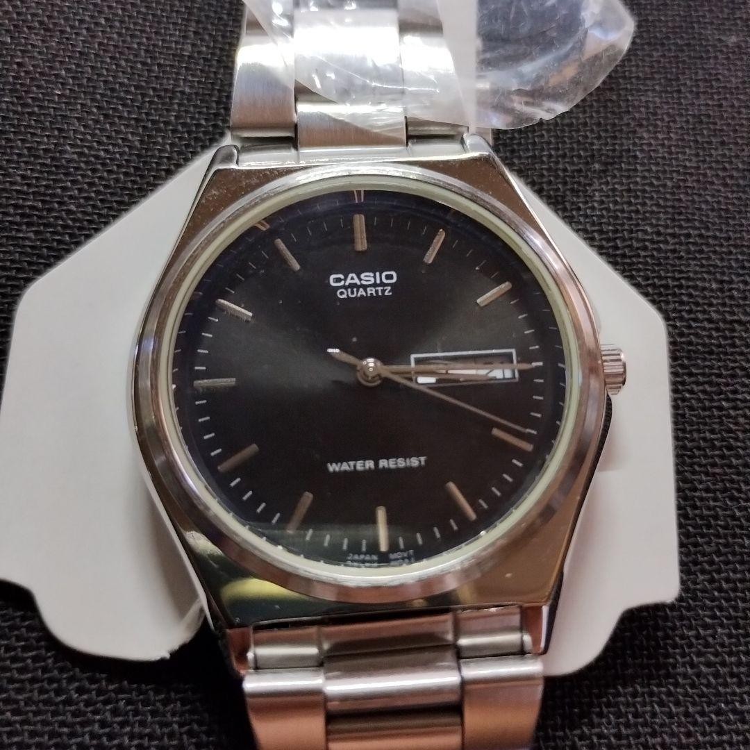 CASIO Quartz Analog Watch, Silver & Black