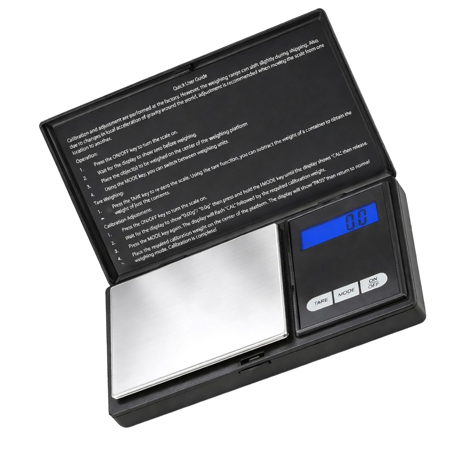 Digital Scale 1000g/0.1g Pocket Size with 6 Units Grams Ounces Grains Carats
