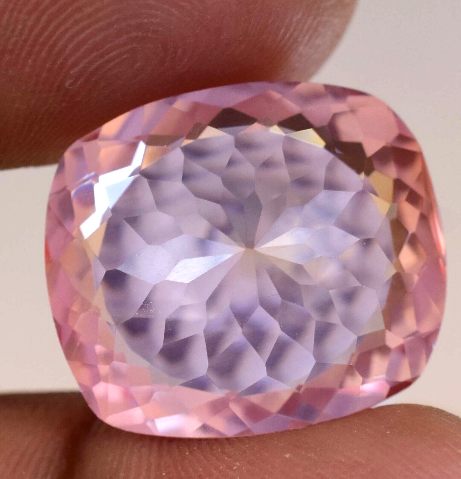 Natural imperial Topaz 23.95 Ct Cushion Stunning Flawless AGL Certified Gemstone