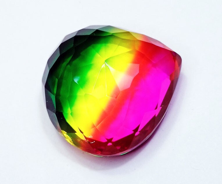 Pear Cut Watermelon Tourmaline Certified Loose Gemstone 97.70 Ct With Free Gift